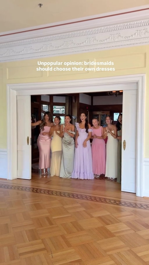 Unpopular opinion for some brides but I stand on ten toes about this… bridesmaids should choose their own dresses 🗣️

Everyone has a different style, and different bodies feel best in different silhouettes. Truthfully asking everyone to wear the exact same dress feels a little outdated and I can promise you no one likes it.👎🏼

Same color palette, different styles just works! I wanted them all to feel just as special and beautiful as I did. And it’s amazing how each of their individual dresses looked so cohesive together!

Save this for wedding inspo ✨ Want a video on where all the girls’ dresses are from? 🤍

Planner & designer @winstonsevents 
Florals @dafioridesign 
Content @amourcontent 
Makeup @makeupbyemmylou 
Hair @hairby_schell @hairbykristinhahn 
Venue @cecilgreenparkhouse 

#2026bride #2027bride #weddingreels❤️