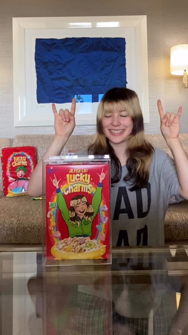 Some of y’all are about to get real Lucky! #luckycharmspartner 

To celebrate St Patrick’s Day, 25 people will win a custom Alysa Liu x @luckycharms box with a note from me on the back! 
 �HOW TO ENTER: 
🥣 like this post 
🍀 make sure you’re following @luckycharms 
🌈 tag a marshmallow-loving friend and use #luckycharmssweeps 
 
Sweepstakes starts 10AM CST on MARCH 17, 2026 and ends 11:59PM CST on MARCH 20, 2026. 25 winners will be selected at random and contacted by @luckycharms only via Instagram DM by March 24, 2026. One comment for one entry. Open to legal residents of the US. This sweepstakes is in no way sponsored, endorsed or administered by or associated with Meta or Instagram. By entering, entrants confirm they are at least 18+ years of age, release Instagram responsibility, and agree to Instagram’s terms of use. Void where prohibited. Odds of winning depend on the number of eligible entries received. Sponsor: General Mills, Inc.