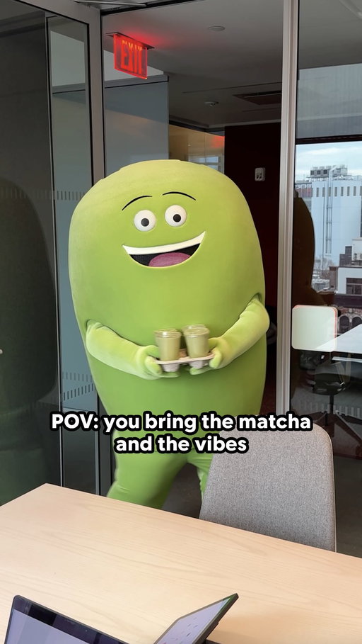 Dante just wanted everyone to have something green for St. Patty’s

#matcha #matchalovers #officelife #officehumor #stpattysday☘️