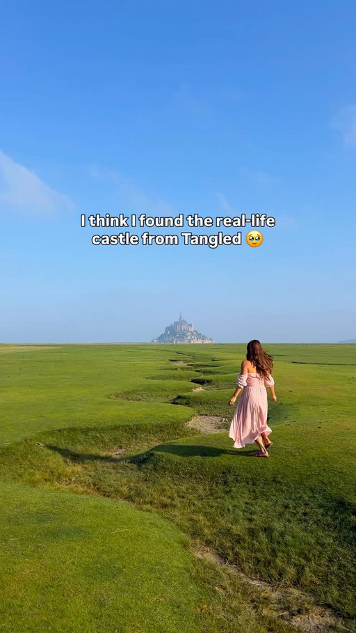 Is this real life? 😍 
 
Tangled is one of my favorite Disney movies and it has been my dream to visit Mont Saint Michel 👑 
 
If you’re visiting Paris, then you have to take a trip out to Mont Saint-Michel 🏰 Mont Saint-Michel is located in the Normandy region of France and just hours from Paris 
 
I took a bus from Paris to Mont Saint-Michel and had the most magical day exploring Mont Saint Michel 💜 
 
‼️ Comment “TANGLED” for my FREE travel map for Mont Saint Michel including best photo spots! 
 
#paris #ParisFrance #normandy #montsaintmichel #traveldestinations
