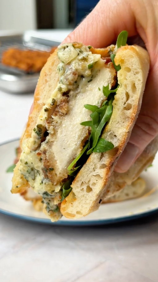 Wondering what to have for dinner tonight?! How about the VIRAL M&S crispy chicken sandwich slathered in our Chicken Kyiv Hot Melting Dip! 🔥🤤

All you need is a pack of our Classic Chicken Steaks, Chicken Kyiv Hot Melting Dip, Half a Ciabatta and a handful of wild rocket!

Our Chicken Kyiv Hot Melting Dip is the STAR of the show! A gooey garlicy dip with golden parsley crumbs that’s oozes all over the cooked chicken steaks - yes please 😍

Find all the ingredients now in your local M&S Foodhall 🛒