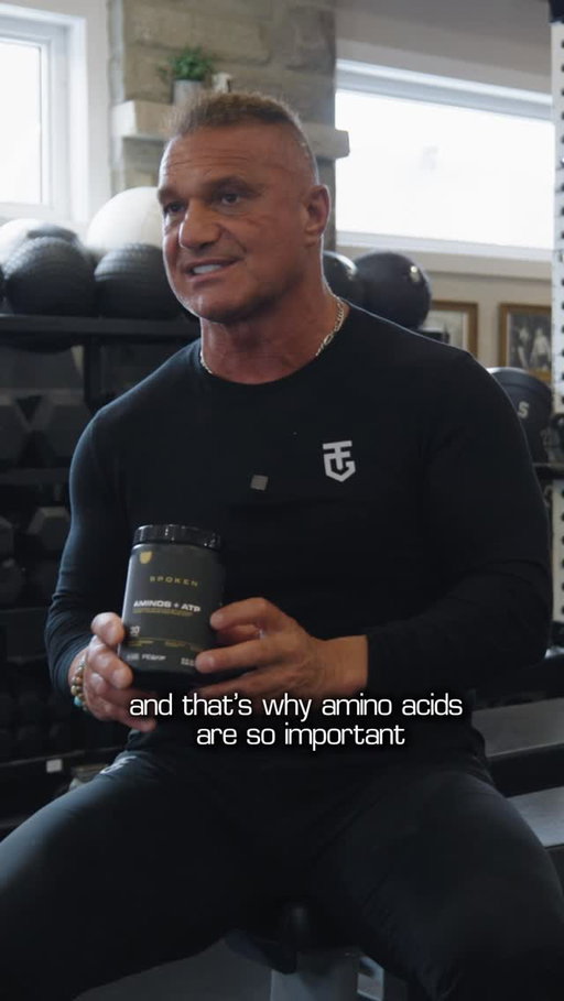Spoken™ Aminos + ATP 
 
Amino acid supplements and their efficacy are often cited in bodybuilding circles. 

Leaving coaches skeptical of their use in the performance space. 

Conventional athletics are a completely different animal from bodybuilding.

The metabolic demands and overall rigour of professional sport make amino acid supplementation an effective nutritional adjunct to improve performance and recovery. 

Spoken™ Aminos + ATP boasts 2500 mgs of L-Leucine, 1000 mgs of Tyrosine and 400 mgs of Peak ATP.

A fully transparent, clinically dosed, performance-oriented amino acid supplement. 

You have our word.