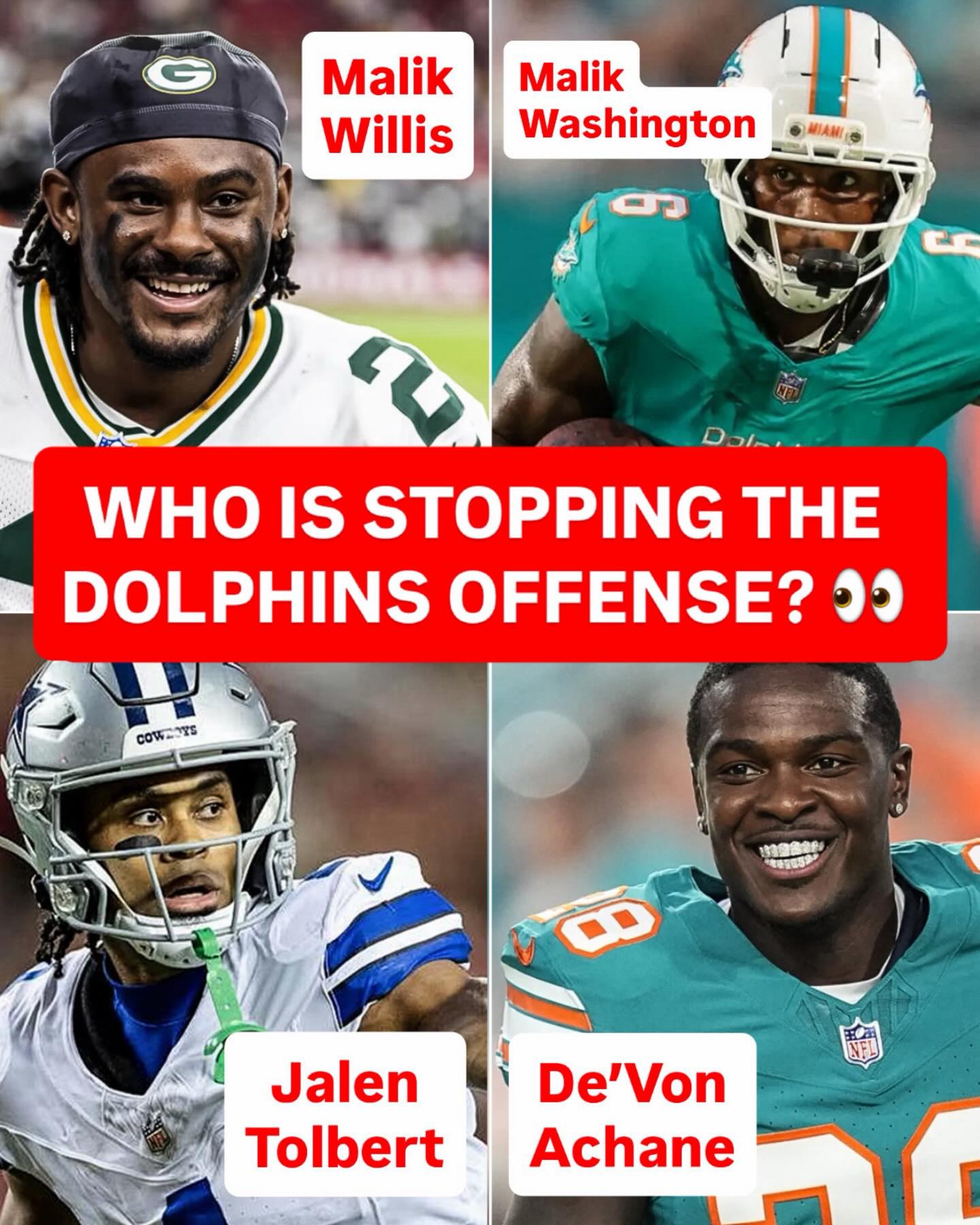 A look at the Dolphins offense after the Jaylen Waddle trade 👀🐬

(H/T klew24/X)