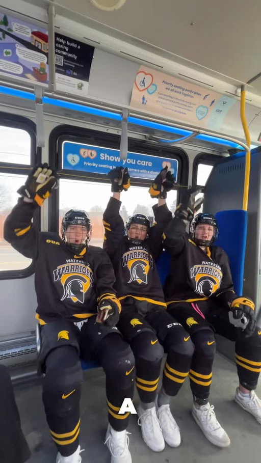 Now you might be wondering… why are a group of women’s hockey players riding the city bus… 👀🚌

Well… once upon a time in Waterloo, a team on a mission set out to spread the word… and somewhere between bus stops, street interviews, and a few honks from passing cars, the story got a little bigger than just the journey.

Because sometimes… it’s not about where you’re going, it’s about the people you meet along the way.

And we’d love to cross paths with you.

Only 2 days until Nationals!!!

This is a story you won’t want to miss.

March 19–22 📍
Come watch it unfold.

And no… this isn’t the end.
We’re only just beginning.

#SeeYouAtNatties #WaterlooWomensHockey #RoadToNationals #USports #GameDayEnergy