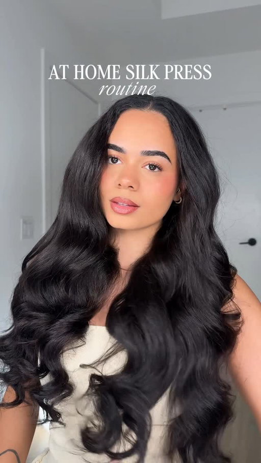 Curly to silky straight routine 💛
 
This process was so easy to do with @marcanthonyhaircare Curl to Straight Blowout Spray, and when I tell you this made my hair so silky and smooth for days! For the curlies who want a long lasting blowout at home, this is the product you’re going to want to add to your routine
 
#curlyhair #naturalhair #curlyhairroutine #healthyhair #marcanthonypartner