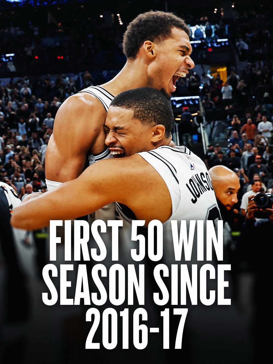 First 50 win season since 2016-17 • Won 18 of their last 20 games • 16 more wins than all of last season 😤 @spurs have been on fire... and they look to keep it rolling tonight against Sacramento at 10:00pm/et on NBA League Pass.