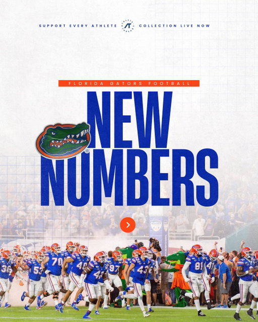 New Numbers ➡️ New Merch 🗣️ Support your favorite Gators with every purchase made ahead of the upcoming Orange & Blue Game on April 11th 🐊 #GoGators