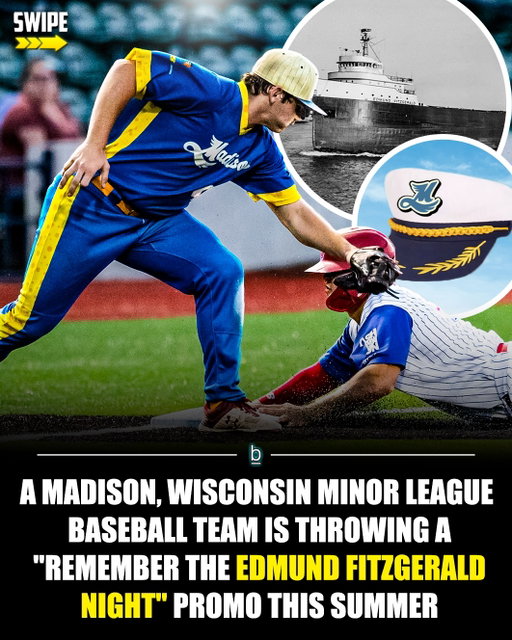 The legend of the Edmund Fitzgerald is pulling up to a minor league ballpark this summer. 🔥

On July 30, the @madison_mallards are turning the Duck Pond into full blown Great Lakes folklore for Edmund Fitzgerald Night. ⚾

Yes, that Edmund Fitzgerald. The one from the song. The one that “came back from some mill in Wisconsin” and never made it home. 🚢

They’re leaning all the way in too. For a limited time, you can grab a ticket plus a sailor hat for just $21, which feels like an absolute steal considering you also get to say you attended a shipwreck themed baseball game in Wisconsin.

Honestly this is the kind of thing we need more of. 👍

Follow 👉 @brobible for all things “dude” 😎 

#guys #dudes #men #bros