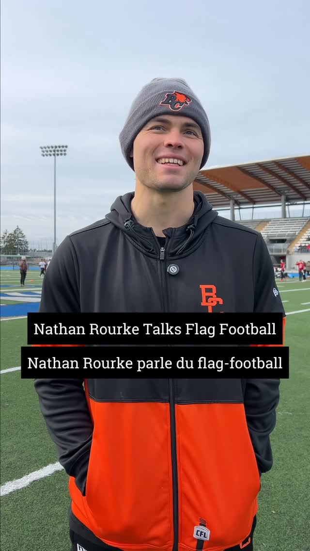 We talked all things flag football with Nathan Rourke of @bclions_official at the recent Team Canada Flag Football ID Camp in Langley!
 
—
 
Nous avons parlé de tout ce qui touche au flag football avec Nathan Rourke des @bclions_official lors du récent camp d’identification de flag football d’Équipe Canada à Langley!