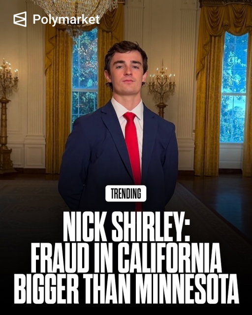 YouTuber Nick Shirley released a 40-minute video on X accusing California hospice providers of exploiting taxpayer funds, showing his team visiting multiple facilities they claim appear empty or barely operating despite receiving government money. 

The video taps into ongoing concerns about widespread fraud in the state’s hospice system, where some providers have been investigated for billing for questionable or nonexistent care.

Traders predict a 2% chance Newsom will be the next leader out before 2027.