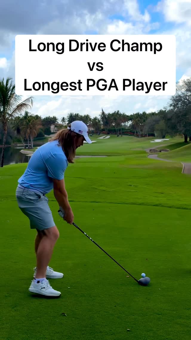 This match had some HORSEPOWER!

Here’s what happens when the longest hitter in the world plays a match against the longest PGA Tour player! 🔥🔥

Given that Aldrich is the reigning @pgatour Rookie of the Year, I knew I had my work cut out for me. We hit some bombs off the tee, with both drives traveling over 390 yards, and then attacked the green from there, watch to the end to see how we did ⛳️