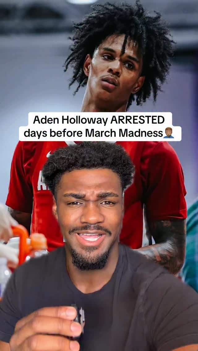 Somebody DEFINITELY snitched on Aden Holloway🤦🏽‍♂️🍃 

#marchmadness #rolltide #alabama #basketball #collegebasketball