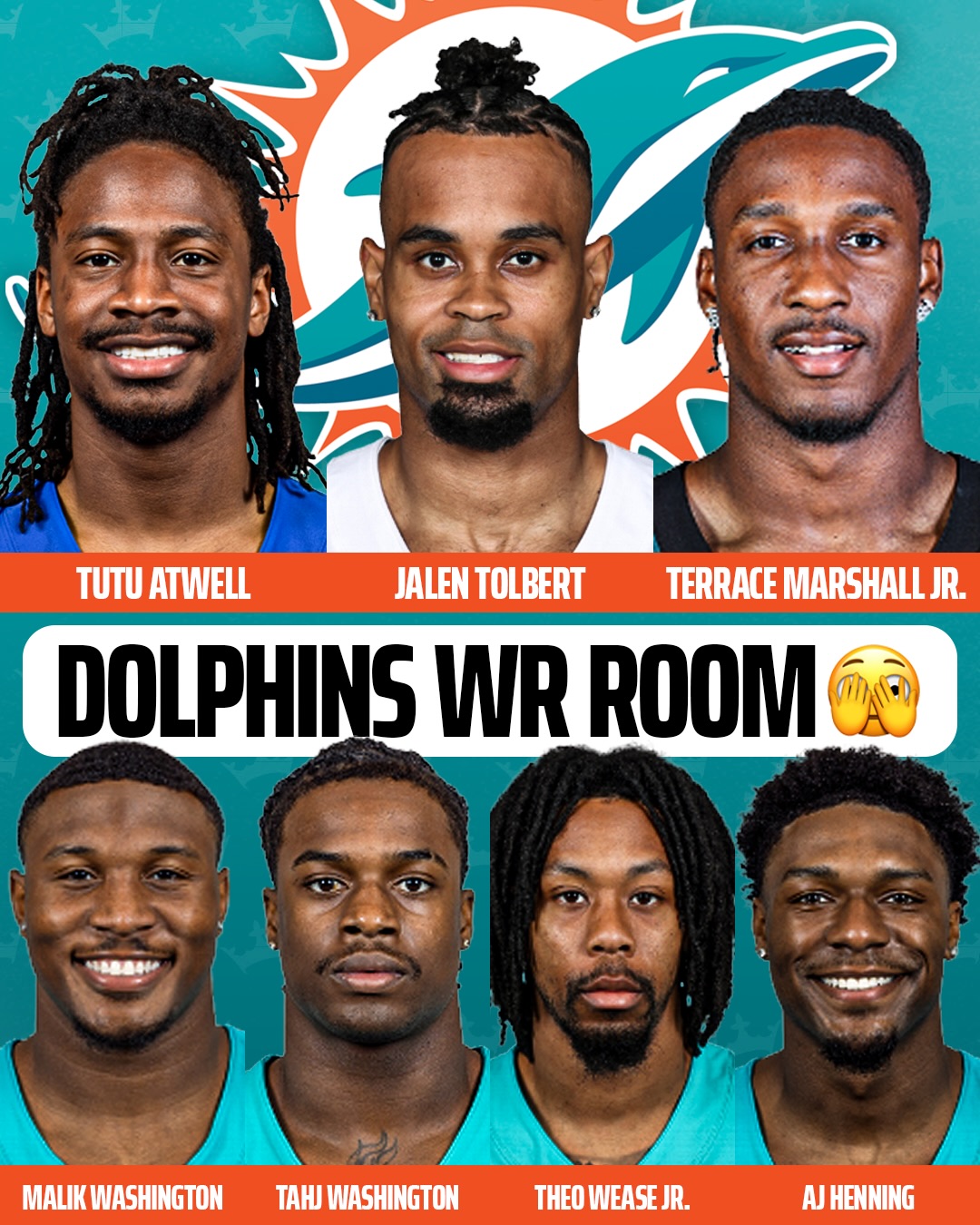 The Miami Dolphins traded away Jaylen Waddle and their wide receiver room is a tad bit inexperienced 😅