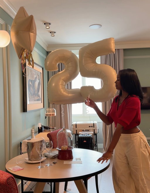 the luckiest birthday girl 🎂🍀🎈