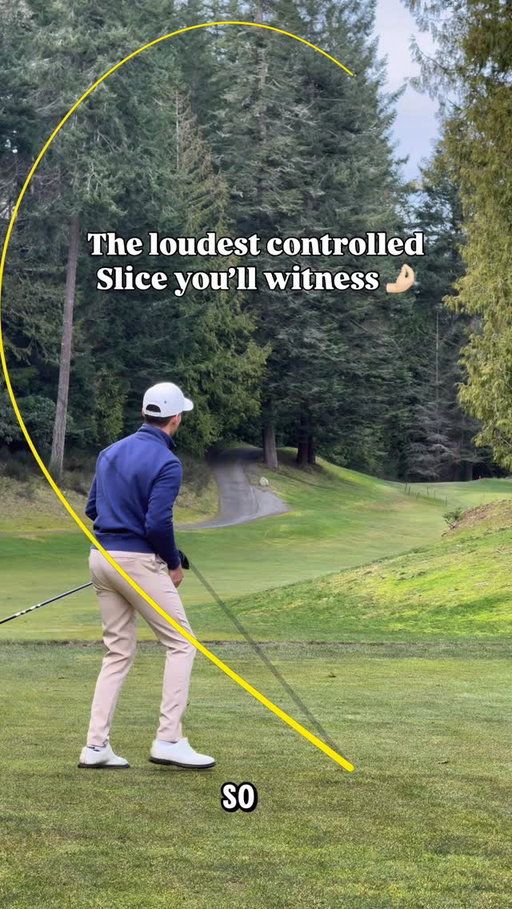 Bending it like Beckham around the corner here! @golfvancouverisland has some really good golf and you can hit some really cool shots like this one @olympicviewgolf 
.
#golf #golfer #golfvancouverisland