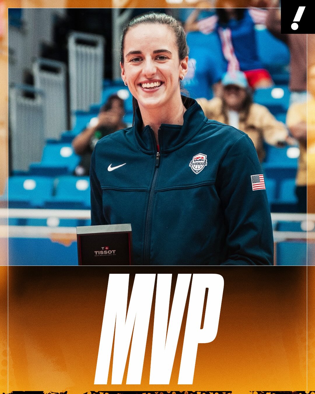 Caitlin Clark earns MVP honors of FIBA World Cup qualifying after leading Team USA in total points (58) over five wins in Puerto Rico 🏆