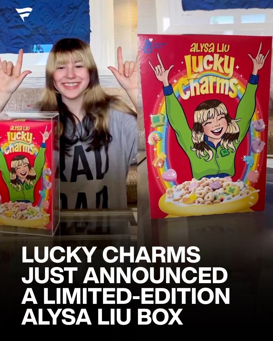 She’s signing 25 of them 👀

Lucky Charms just put Alysa Liu on a limited-edition box for St. Patrick’s Day and people are already trying to get their hands on one.

Give it a few days… these are definitely hitting resale.