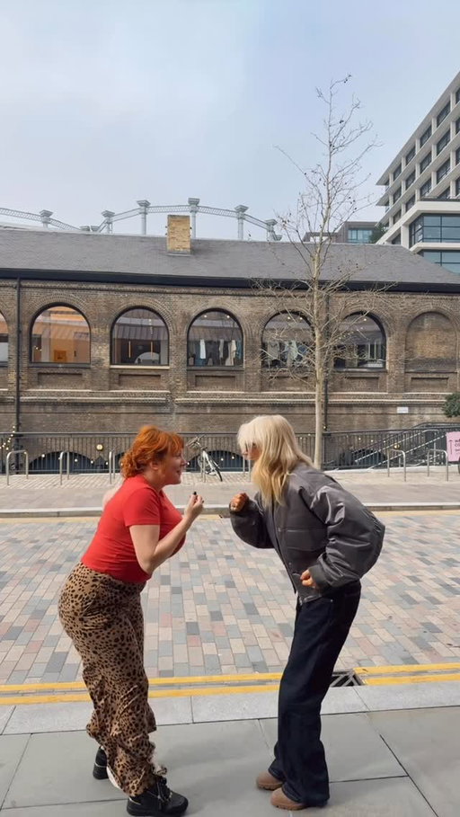 We tried to get everyone to dance. @sophiewillan is the best joy-spreader. Listen to this week’s episode of “Reasons To Be Joyful” now and why not have a dance around whilst you listen #spreadthejoy