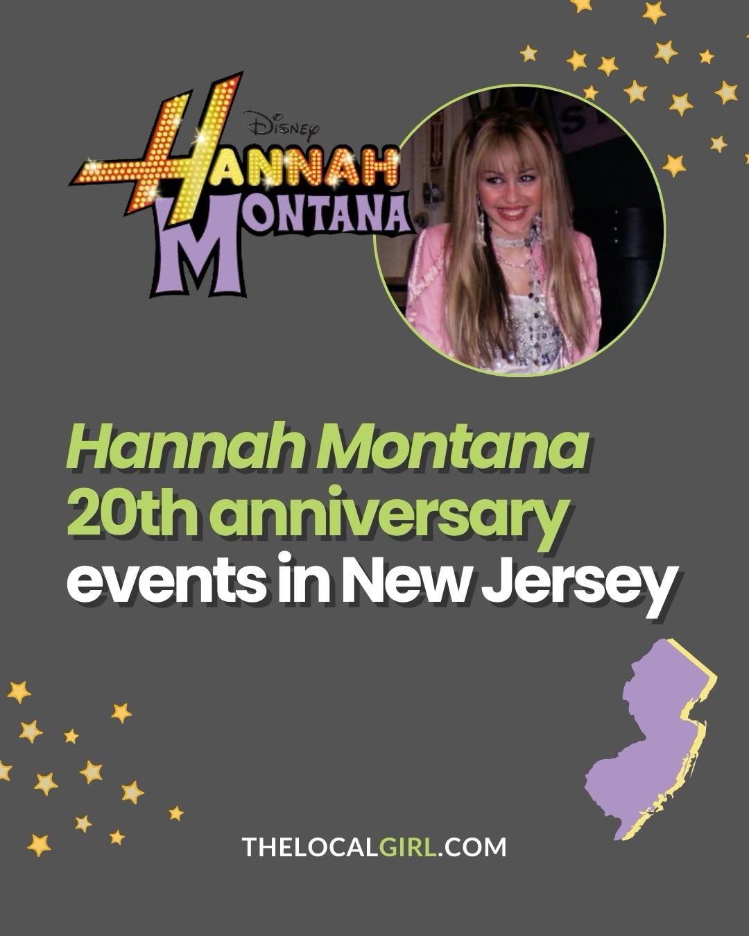 NJ HANNAH MONTANA EVENTS (swipe for the list)🤘🎸 

You really can get the best of both worlds (watching your favorite childhood show in a bar). The Hannah Montana 20th anniversary special premieres March 24th, and local businesses around New Jersey are hosting watch parties, themed classes, and events to celebrate the occasion. 

We’ve rounded up a list of all the Hannah Montana-themed events happening in North Jersey and beyond. Full guide at the link in our bio.
