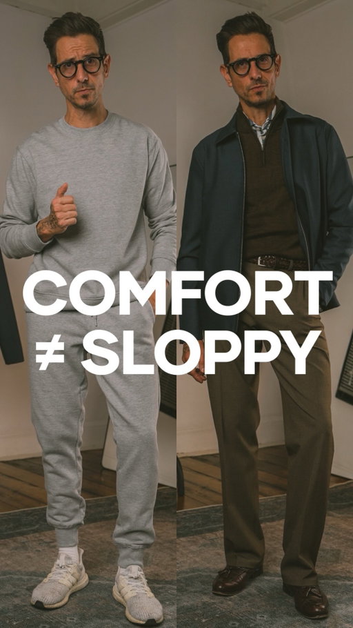Comfort doesn’t mean sloppy. 

Most men think it does. So they dress down to be “comfortable” because dressing up is too ‘restrictive’ ! 

But when your clothes are built with comfort and style in mind - like this selection from @shapingnewtomorrow - then anything from a T-Shirt to a business casual look will leave you comfortable enough to move in and sharp enough to be taken seriously. 

So don’t change how you feel, change how you look.

#menswear #smartcasual #comfortablestyle