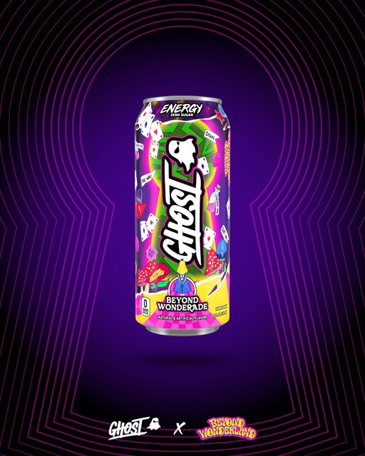 We're about to go BEYOND ✨

All orders placed on the GHOST® App and Website between Thursday, March 26th @ 12PM CT to Friday, March 27th @ 11:59AM CT will receive a FREE CAN of GHOST® ENERGY x BEYOND WONDERLAND "BEYOND WONDERADE"* (while supplies last) and will be available on festival grounds exclusively at @beyondwland.

*Excludes sample-only and loyalty redemption orders.