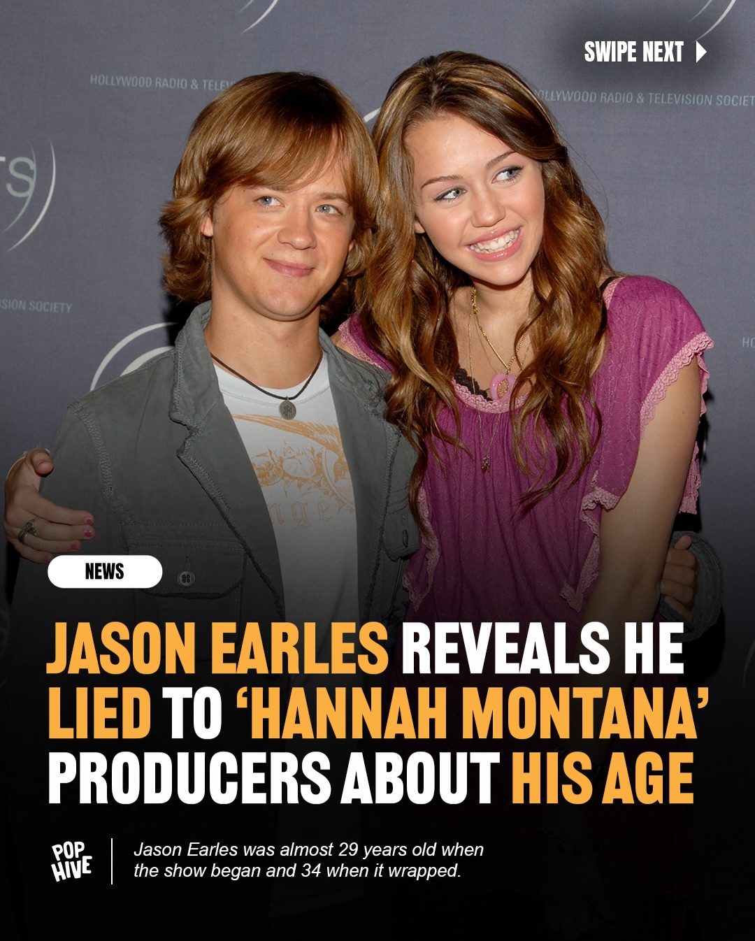 In his new podcast ‘Best of Both Our Worlds,’ Jason Earles revealed he lied about his age to get the role of 16-year-old Jackson Stewart on Hannah Montana. 👀

He began filming at age 28, and the producers discovered his true age about eight episodes in, he admitted he had initially told them he was 18. 

The producers thanked him for lying, noting that if they had known earlier, they might have had to recast him. 😳

Hive, what do you think about this❔🤔

#JasonEarles #HannahMontana #Disney JacksonStewart MileyCyrus