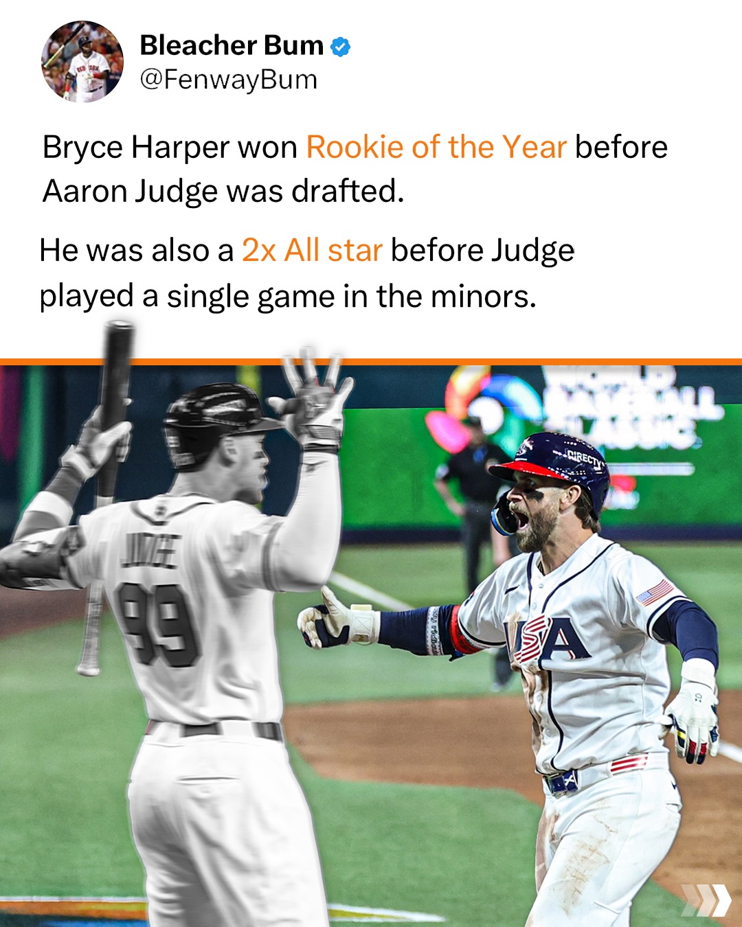 Bryce Harper appreciation post 🔥

(h/t theaceofspaeder/X)