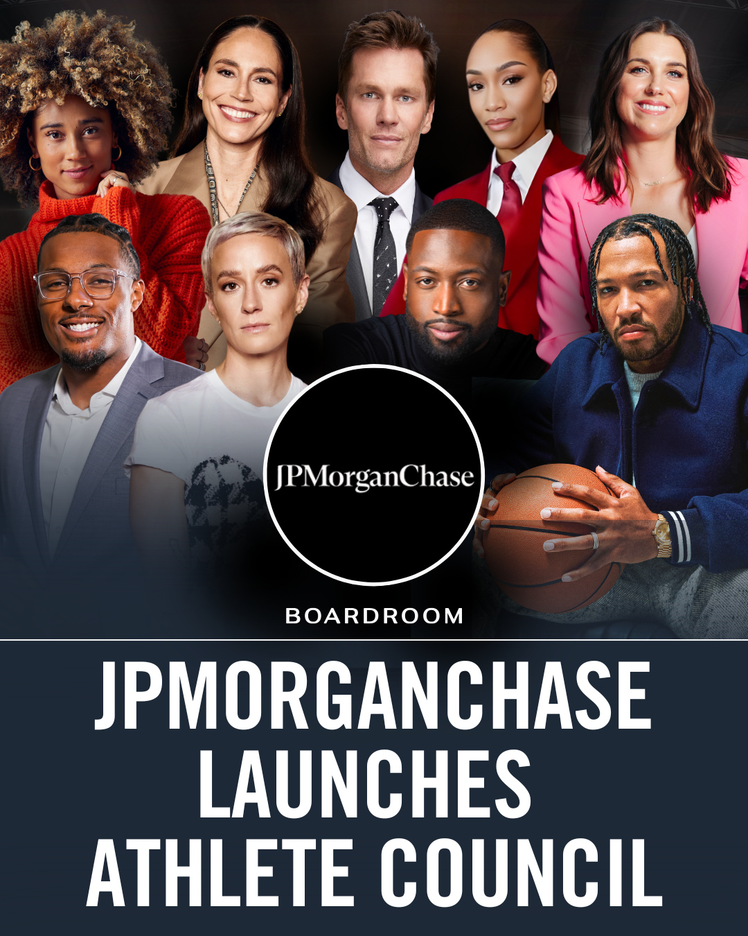JPMorganChase is launching an Athlete Council, bringing together some of the biggest names in sports to help advance conversations around financial education, entrepreneurship, and long-term wealth for athletes. ⁠
⁠
The Council is comprised of: Dwyane Wade, Sue Bird, Tom Brady , Jalen Brunson, Ally Love, Alex Morgan, Megan Rapinoe, Kayvon Thibodeaux, and A’ja Wilson. The group will work with the firm on initiatives focused on financial literacy and navigating the business side of sports—both during and after playing careers. ⁠
⁠
The move highlights the growing role athletes are playing not just on the field, but across business and entrepreneurship. ⁠
⁠
#ChasePartner
