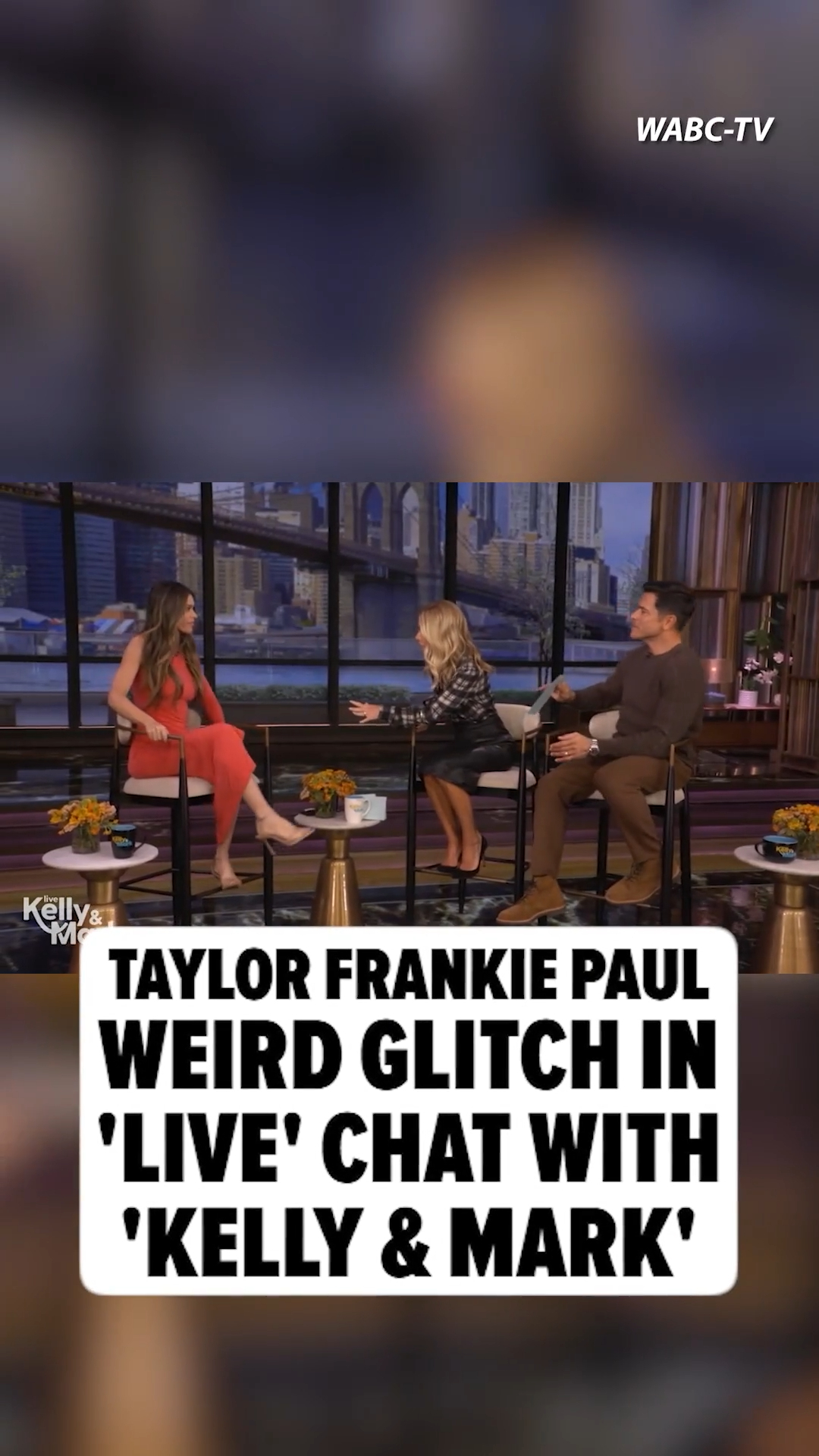 There was a glitch in the matrix as Taylor Frankie Paul appeared on "Live with Kelly and Mark" ... 

For the full story, check the link in bio.

🎥: WABC-TV