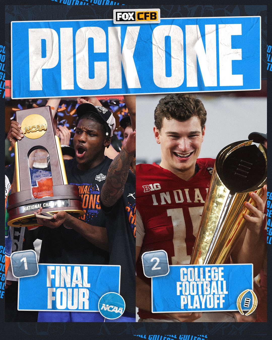 Would you rather have your favorite team make the Final Four or the CFP? 🤔