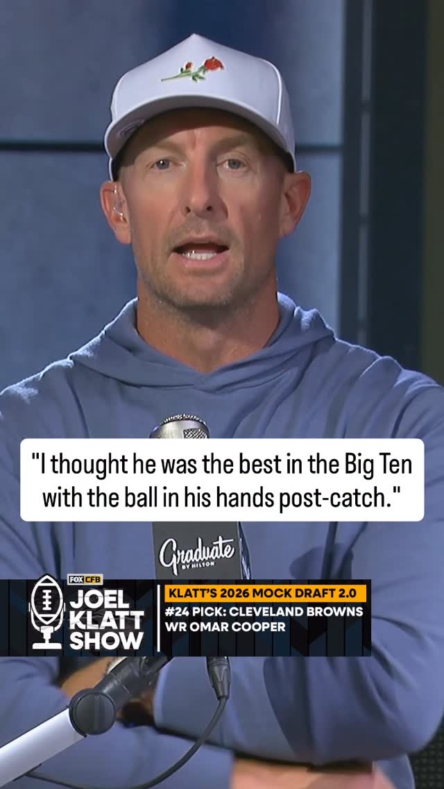 More from @joel_klatt on WR Omar Cooper ahead of the 2026 NFL Draft.

Sponsored by @graduatehotels