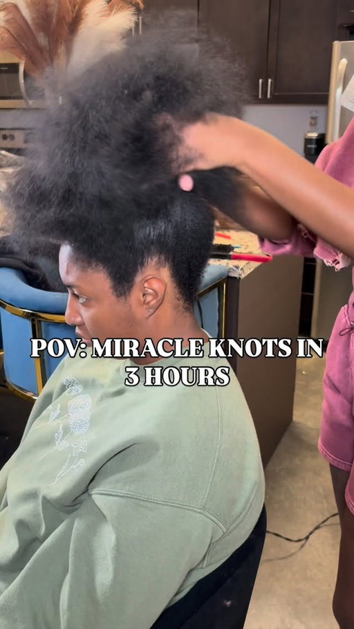 I slept so good after shampooing, blow drying, and braiding all this hair. 😂😂 Thankfully it only took 3 hours and some change to do this miracle knots hairstyle, but I’m not doing it for anybody else 😂🤣. Instead of crocheting the hair in which is definitely an option, I decided to just braid it in to cut back on time and to ensure security and takedown to be as easy as possible for my friend. I only needed 2 of those rings of hair and only used one full ring plus half of the other. I’m absolutely going to do this style on myself as a summer protective style as soon as it gets warm out. Be sure to use discount code MNLLM for $$$ OFF on the @luvmehair website! Until next time my girls! 🤍 #mircaleknots #fyp #protectivestyle
