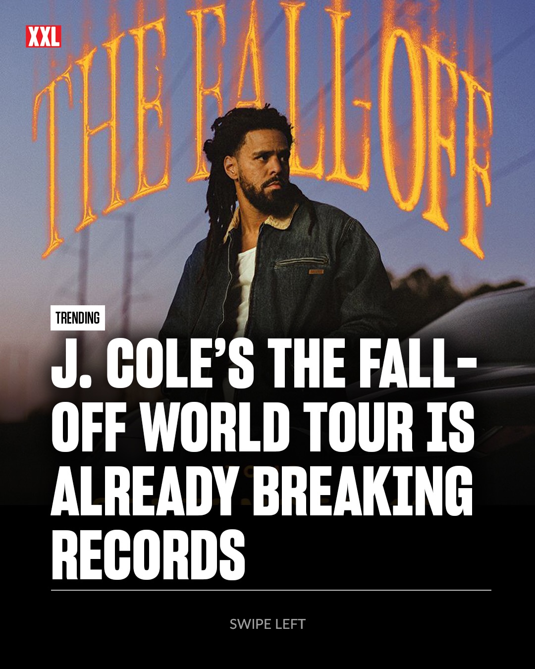 J. Cole’s The Fall-Off World Tour is already breaking records. 🚨 

According to Live Nation, the tour sold 800,000 tickets during presale, marking the most presale tickets ever sold for a hip-hop tour across 18 markets. Due to demand, the run expanded from 54 to 73 shows, with 19 arenas added after early sellouts. 

Will you be seeing Cole on tour? ⬇️