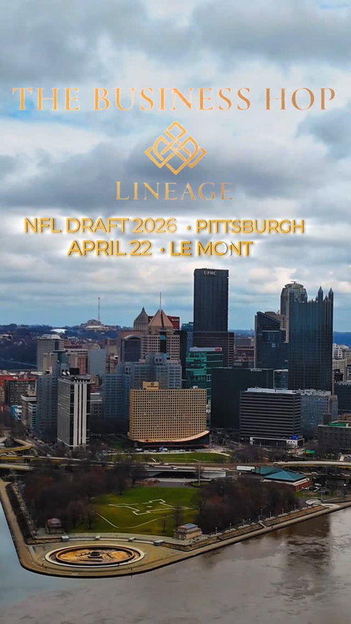 The pick is in... 📈🏈

Announcing...The Business Hop: LINEAGE in Pittsburgh, PA!

LINEAGE is a private mentorship convening held at the world’s most consequential sporting moments.

This April, during 2026 @NFL Draft Week in Pittsburgh, we are bringing together a carefully curated group of elite athletes, operators, investors, family offices, and brands for a high-caliber evening focused on mentorship, opportunity, and legacy.

LINEAGE builds on everything that has made the Business Hop special - intentional community, meaningful dialogue, and authentic relationships - while introducing a new dimension: the intersection of sport, business, capital, and culture.

At the core of LINEAGE is the same philosophy that has defined the Business Hop from the beginning - creating environments where wisdom is transferred, not broadcast.

Event Details:
Date: Wednesday, April 22, 2026
Location: Le Mont Restaurant - Pittsburgh, PA
Schedule:
4:30 PM – 5:00 PM | Check-In
 5:00 PM – 6:30 PM | Hop Rotations
 6:45 PM – 7:30 PM | Featured Panel & Keynote Speaker
 8:00 PM | Close of Event

If you believe in mentorship, collaboration, and building something meaningful beyond the game, we invite you to join us.

Apply now to secure your place in the room and help push legacy forward in Pittsburgh!

#FillYourCup #BusinessHop #Networking #NFLDraft #Pittsburgh