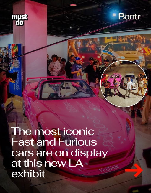 Fast and Furious in real life.

The Petersen Automotive Museum just opened a new exhibit celebrating 25 years of the franchise, featuring some of the most iconic vehicles from across the films.

We’re talking screen-used builds, custom prototypes, and the cars that helped define an entire era of car culture.

The exhibit marks 25 years since the original film dropped in 2001 and helped turn street racing into a global obsession.

If you grew up on these movies, this is one of those “you have to see it in person” moments.

📍 Petersen Automotive Museum, Los Angeles
 🗓️ Now open through April 2027

By the way, we have a weekly newsletter with what’s worth knowing about and doing in Los Angeles. One newsletter. Once a week. Link in bio.

Media via @petersenmuseum

#mustdolosangeles #bantrcars #petersonmuseum #fastandfurious