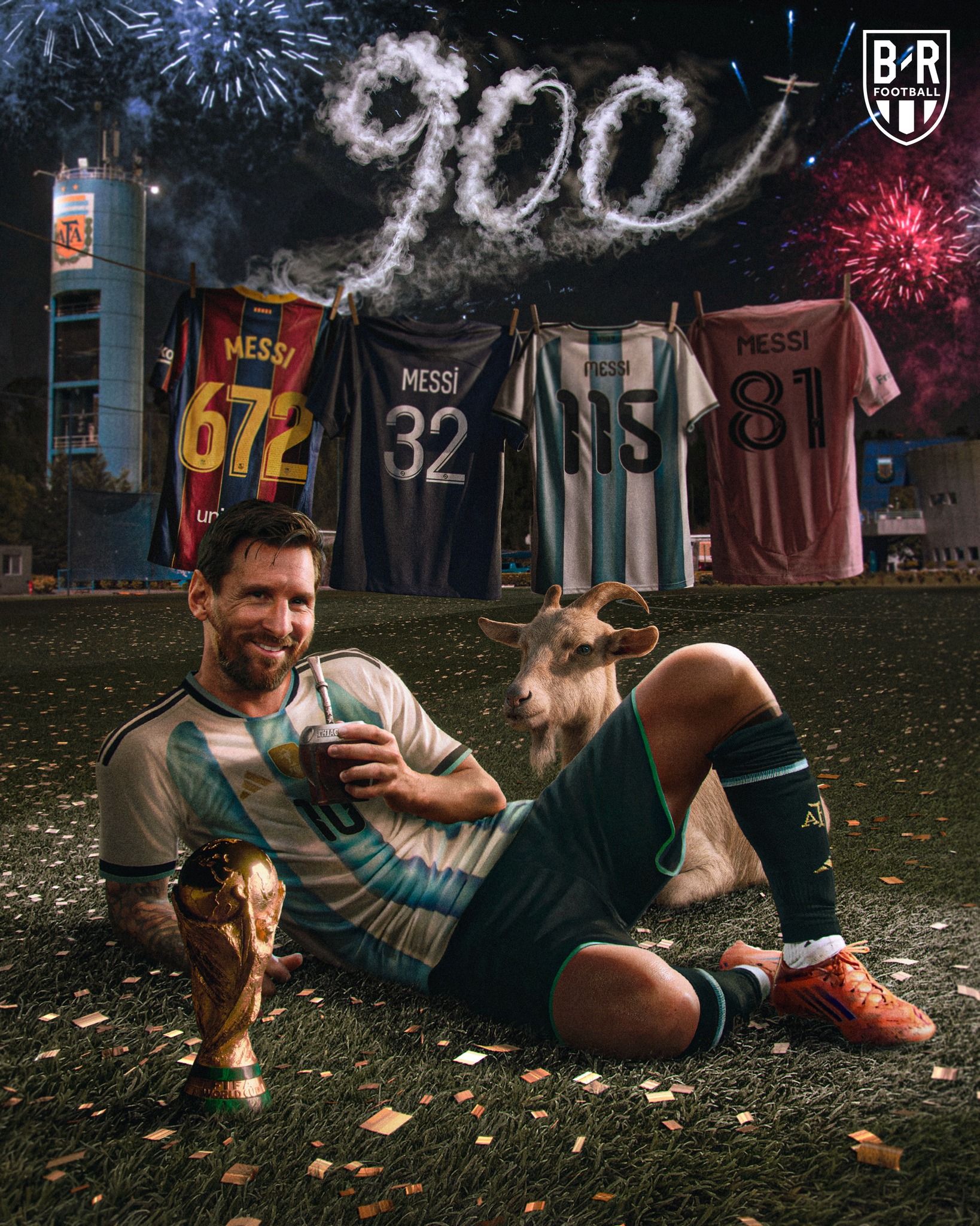 900. CAREER. GOALS.

Lionel Messi reaches a 𝐡𝐞𝐫𝐨𝐢𝐜 landmark 🐐