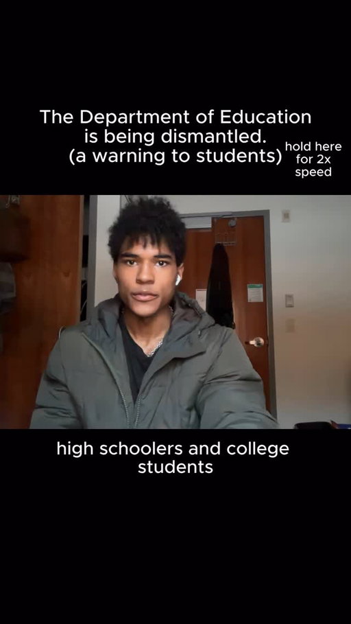 your financial aid package is not a promise

mine got adjusted mid-year with no warning before the department changed. i appealed. nothing worked. and i’ve since learned i’m far from the only one. I want the best for you guys, and it’s important for you to know these things

before you commit to any school, here are some helpful questions to ask:

1. what happens to my aid if federal funding changes mid-year?
2. what percentage of students here graduate with loans, and how much on average?
3. if my financial situation changes, what does the appeals process actually look like and what is my backup plan?

if they/you can’t answer all three that’s your answer

the federal student aid office has lost nearly 40% of its staff. pell grants are facing a $5.5B shortfall. new eligibility rules are tightening specifically for middle-income families. this system is changing in real time and most students won’t find out until it’s too late.

It’s not your fault, and I apologize for this but please do your research before you sign, not after and best of luck
