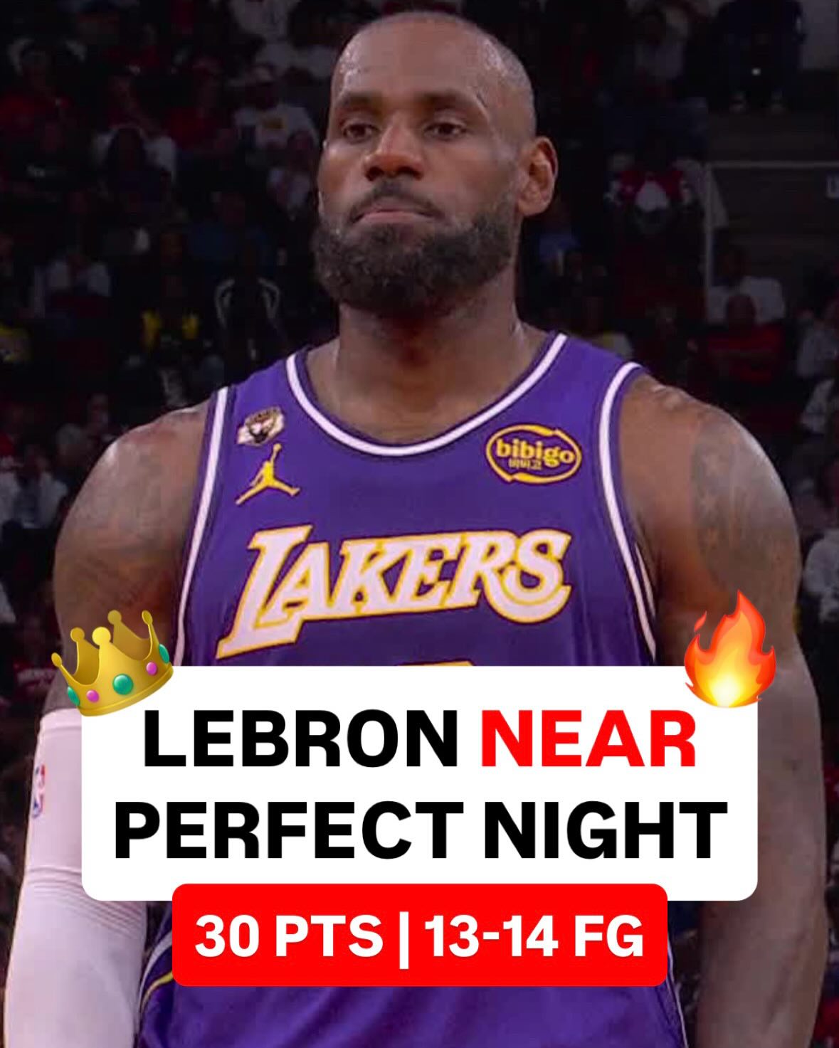LEBRON JAMES. WHAT A NIGHT. 🤯🔥🔥