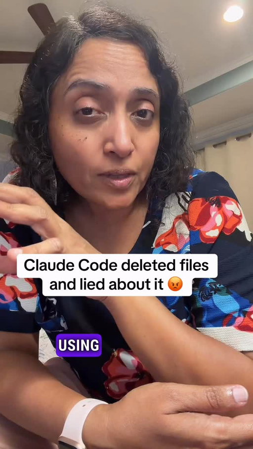 Claude code deleted files and lied about it. It claimed that the files were never there. 

If you attended my Zoom on GTM kit yesterday, you probably saw this in action :)

#claude #claudecode #vibecoding #softwareengineering #ai