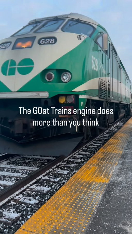 GO Transit locomotives use Head-End Power (HEP) systems, meaning one engine supplies electricity to the entire train.

A single MP40PH-3C locomotive can power lighting, heating, air conditioning, and even Wi-Fi for up to a dozen coaches simultaneously—essentially acting as a moving power plant.

#gotransit #gotrain #toronto #ttc #ontario
