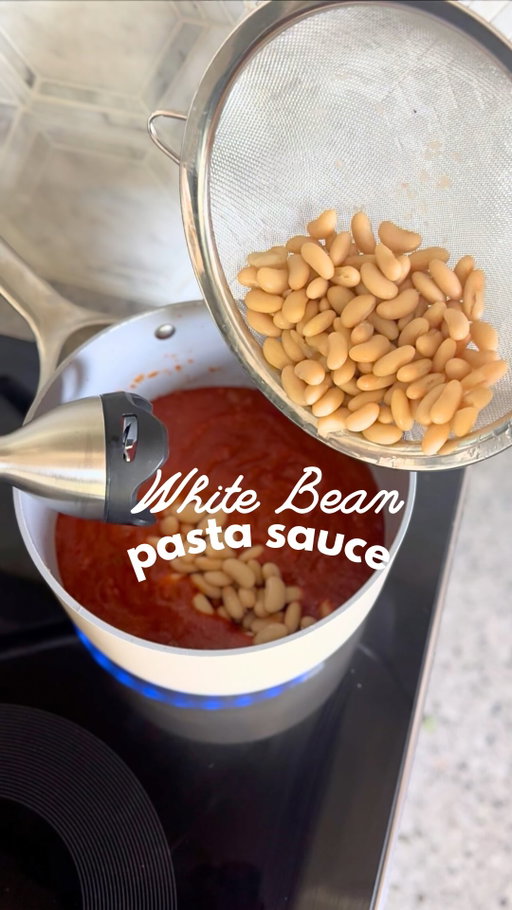 You can give your kids an iron + protein boost simply by blending white beans into their pasta sauce. The texture will be a bit thicker, but the taste doesn’t noticeably change. 

I also like to add a squeeze a lemon, because the vitamin C in it enhances iron absorption. 

Do you add anything to your pasta sauces to give it a nice little nutritional upgrade?