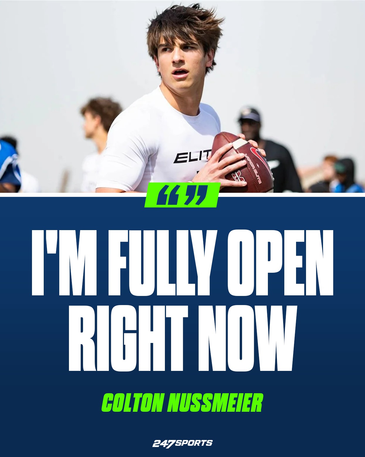 4-star QB Colton Nussmeier is keeping his options open 👀

The younger brother of NFL Draft hopeful Garrett Nussmeier and son of New Orleans Saints' OC Doug Nussmeier is the No. 10 QB in the 2027 class.

Where do you think Nussmeier will end up? 🤔