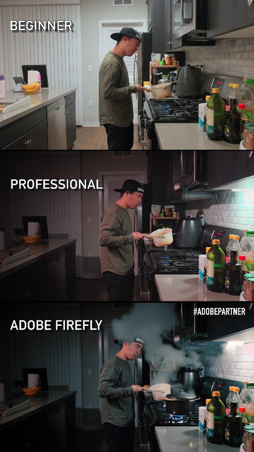 Pro Edit in 5 seconds 🤯 Like this! 👇

We’ve all been through the three stages of creator evolution:

The Beginner: Natural light, simple cuts, and hoping for the best. 

The Professional: Dialing in the color grade, perfecting the mood, and spending hours on the "vibe." 

The @AdobeFirefly Era: Using Firefly to add high-end environmental effects like this realistic heavy smoke, without ever having to touch a lighter.

Work Smarter, Stay Safer: The best part? You don't have to actually fill your kitchen with smoke (or risk setting off the fire alarm) to get the shot. 

Adobe Firefly lets you generate complex, dangerous, or impossible visual elements safely from your desk. 🛡️

Unlimited generations are available in Adobe Firefly until April 22nd! What are you creating first?️
 #AdobePartner