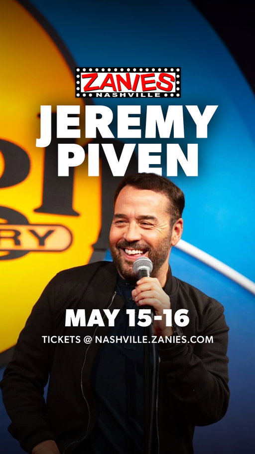 Acting Coach.

@JeremyPiven returns to Zanies Nashville May 15-16! Don’t miss him while he’s back in the city. Lock in your tickets!