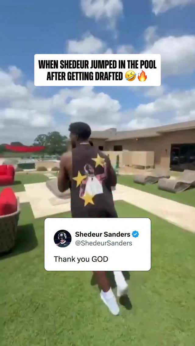 Did @shedeursanders have the best post-draft celebration? 👀

2026 NFL Draft – April 23-25 on NFLN/ESPN/ABC
Stream on @NFLPlus