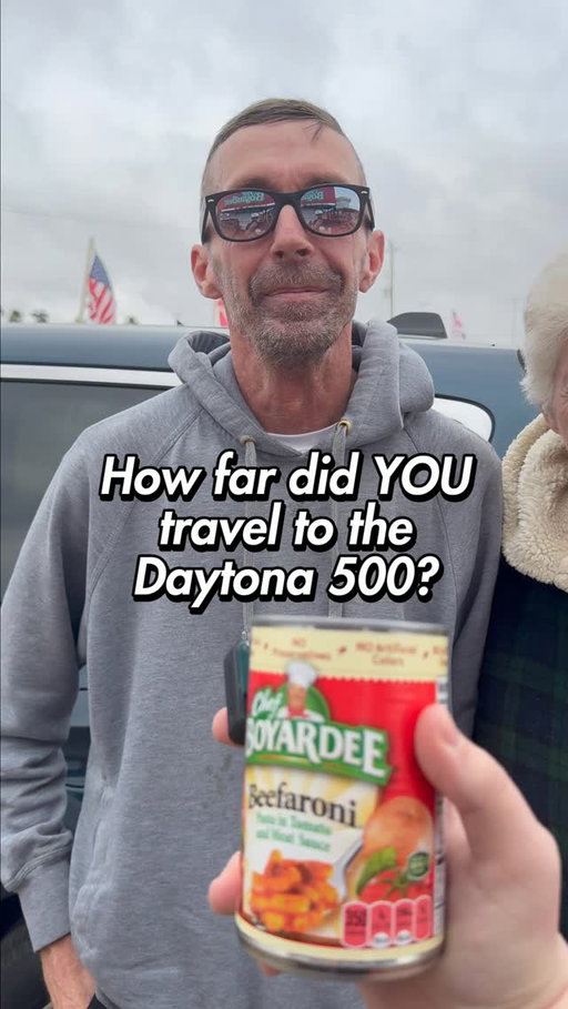 How far did you travel to the Daytona 500?🤔✈️

#ad #daytona500 #nascar