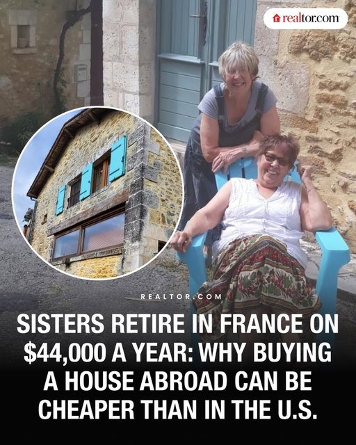 Sisters Jennifer McGuire (72) and Kat McAfee (69) retired to Dordogne, France, where they now live comfortably on $44,000 a year. 

Read the full story of their home buying journey in France and 5 major lessons they gained from the experience at link in bio.