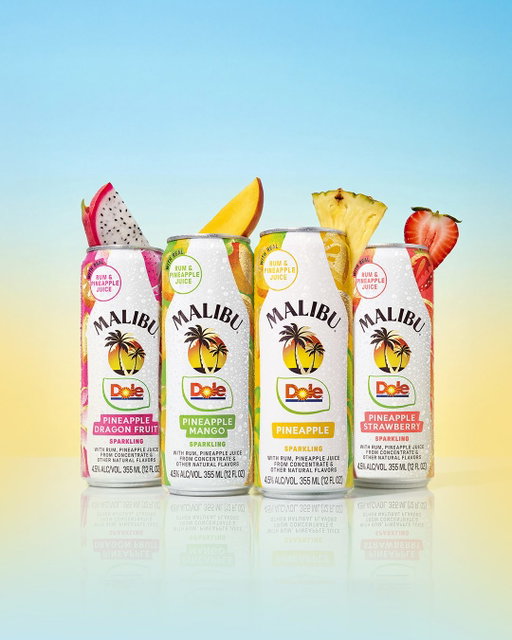 The juiciest collab of the season: Malibu x Dole. Real Rum. Real Pineapple Juice from @dolepics. What flavor are you trying first? 🍹✨