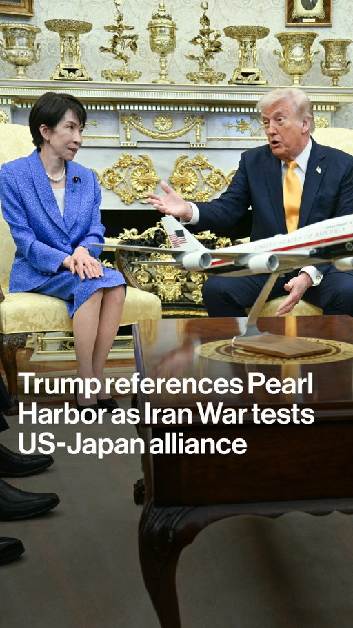 Prime Minister Takaichi's visit to the White House was bound to be fraught as it’s not clear what steps Japan is willing to take to help alleviate the economic and security consequences of the war, which remains deeply unpopular in Japan. 

Still, the uncomfortable circumstances were on full display when a reporter asked President Trump why the US hadn’t informed Japan and European allies in advance of his strike on Iran. Tap the link in bio to read more.