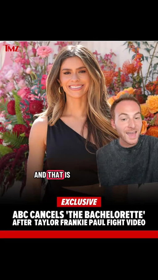 Taylor’s season of #thebachelorette per TMZ: “in light of the recent video surfaced today, we have made the decision to not move forward with the new season of “The Bachelorette” and at this time our focus is on supporting the family”